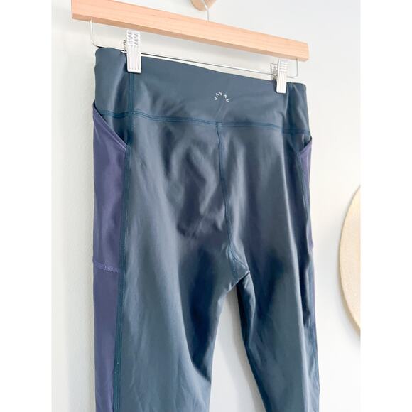 Varley | Cobalt Blue Athletic Leggings Side Mesh Panel Pockets | Sz S - Picture 7 of 10